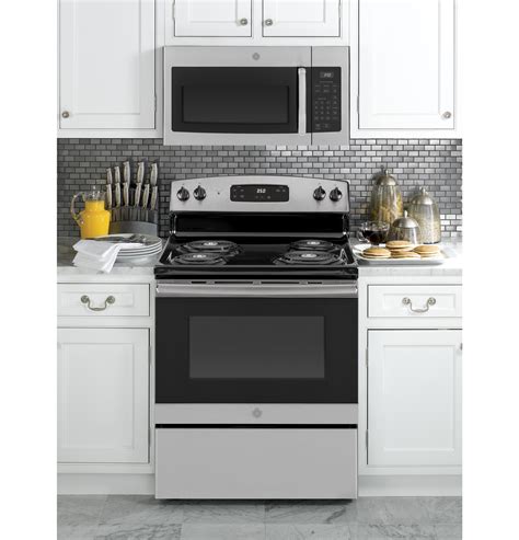 microwave on top of gas stove